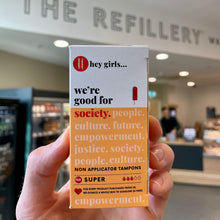 Load image into Gallery viewer, Hey Girls 100% Organic Cotton Tampons (16)