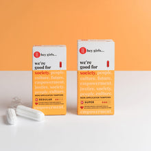 Load image into Gallery viewer, Hey Girls 100% Organic Cotton Tampons (16)