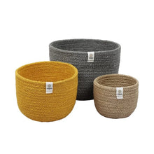 Load image into Gallery viewer, Jute Tall Basket Set (3)