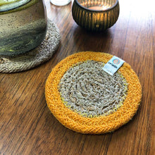 Load image into Gallery viewer, Seagrass &amp; Jute Coasters (Set of 6)