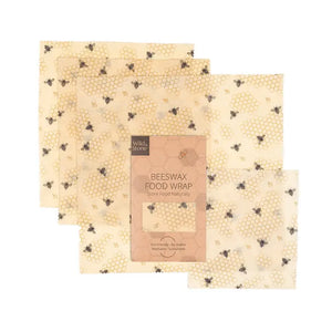 Wild & Stone Beeswax Food Wrap - 4 pack