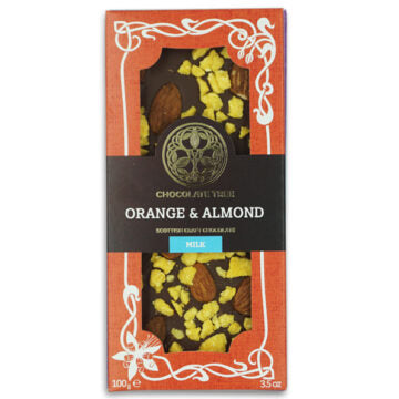 Chocolate Tree Organic Orange & Almond Chocolate Bar 100g