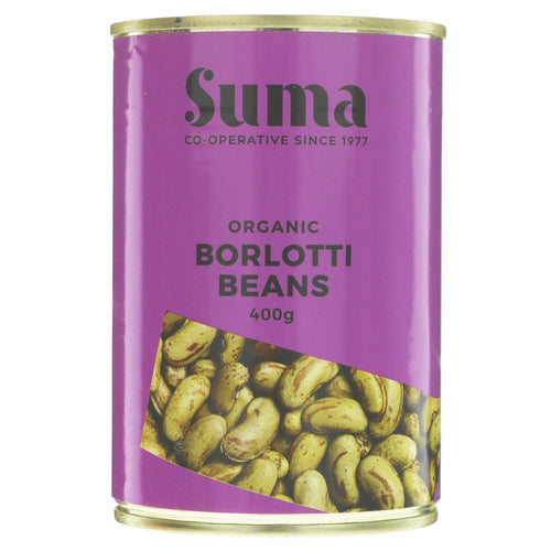 Suma Organic Borlotti Beans 400g