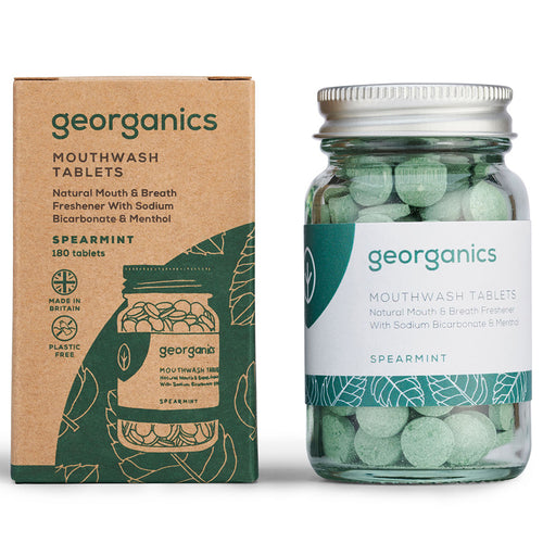 Georganics Mouthwash Tablets Spearmint - 180