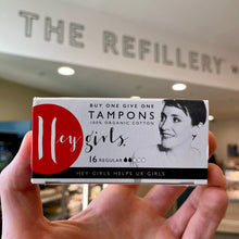 Load image into Gallery viewer, Hey Girls 100% Organic Cotton Tampons (16)