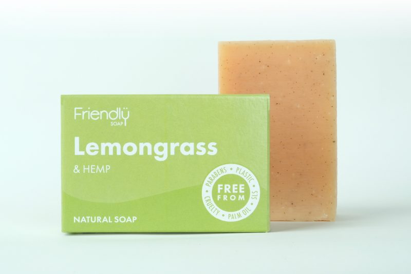 Friendly Soap Natural Bath Soap - Lemongrass & Hemp  95g
