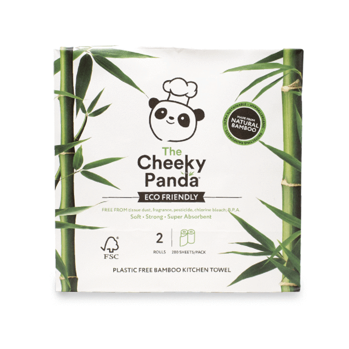The Cheeky Panda - 2ply Bamboo Kitchen Roll (2 Pack)
