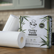 Load image into Gallery viewer, The Cheeky Panda - 2ply Bamboo Kitchen Roll (2 Pack)
